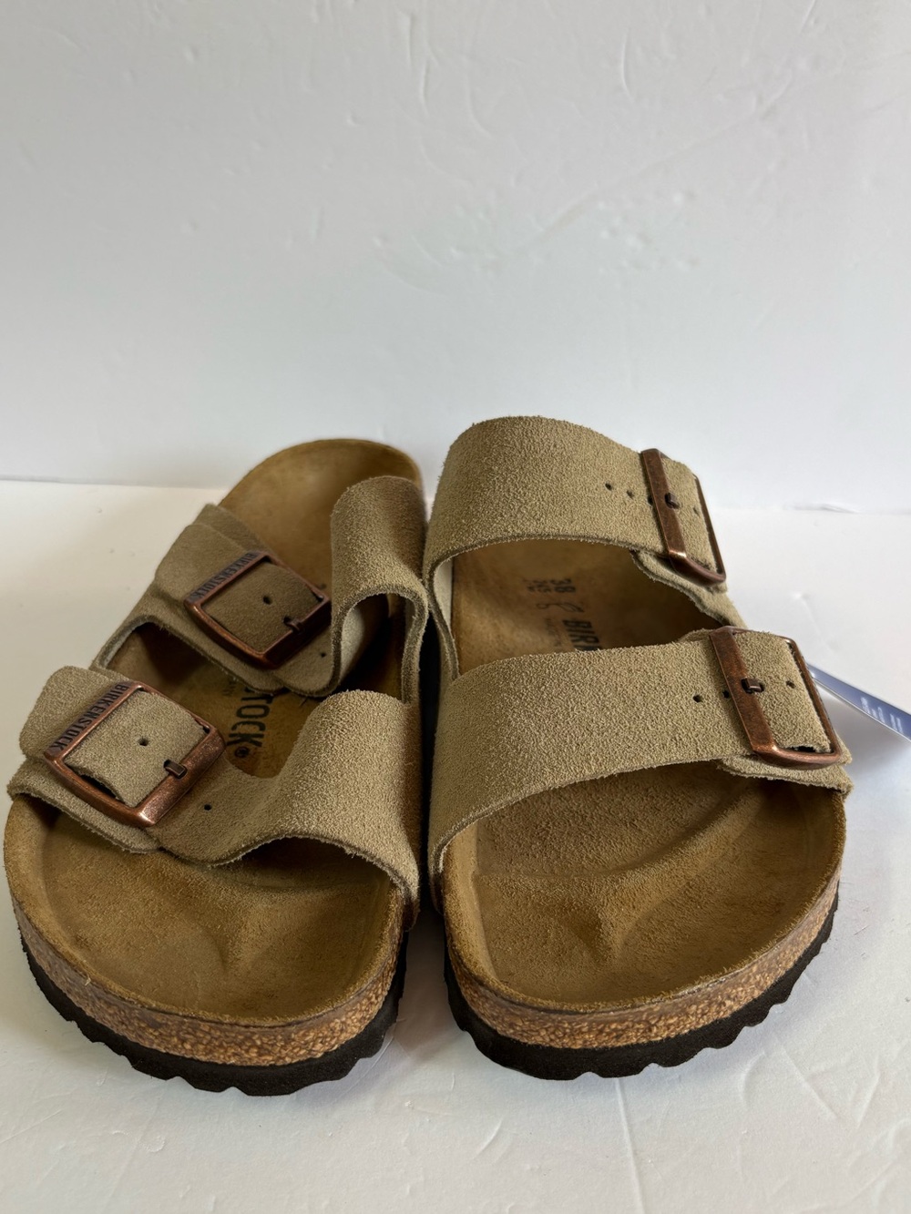 NWT Birkenstock Arizona Suede Leather Sandals Size 38 - Picture 3 of 13
